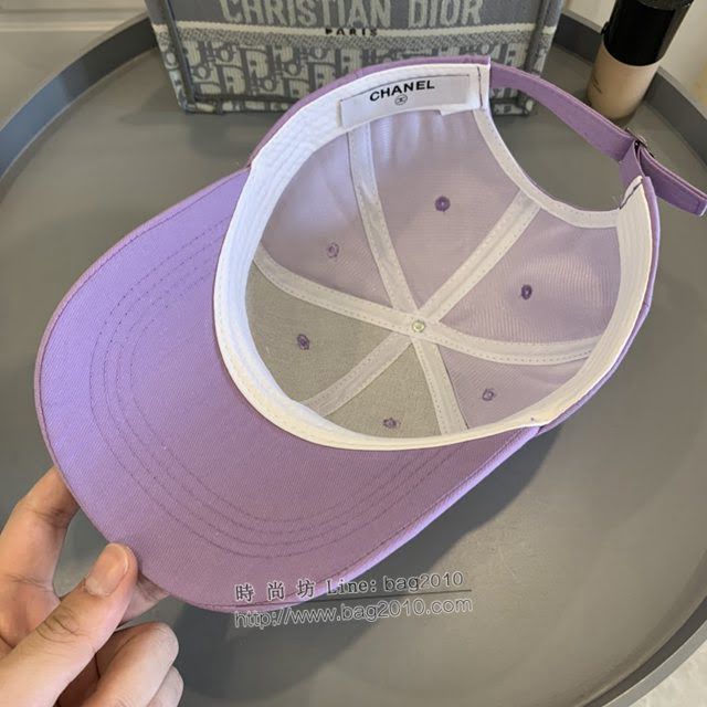 Chanel男女同款帽子 香奈兒新款字母刺繡精品棒球帽鴨舌帽  mm1638